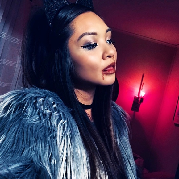 GRAY SHAGGY FAUX FUR COAT - Picture 6 of 7